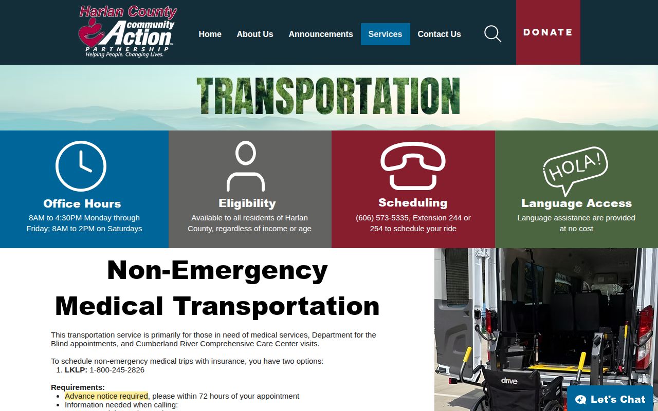 Harlan County transportation 72-hour notice distinct from release records